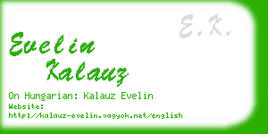 evelin kalauz business card